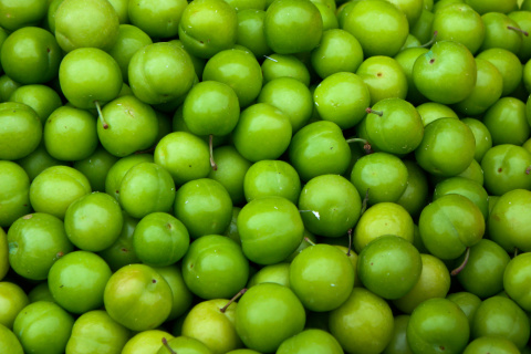 Sfondi Green Apples - Granny Smith 480x320