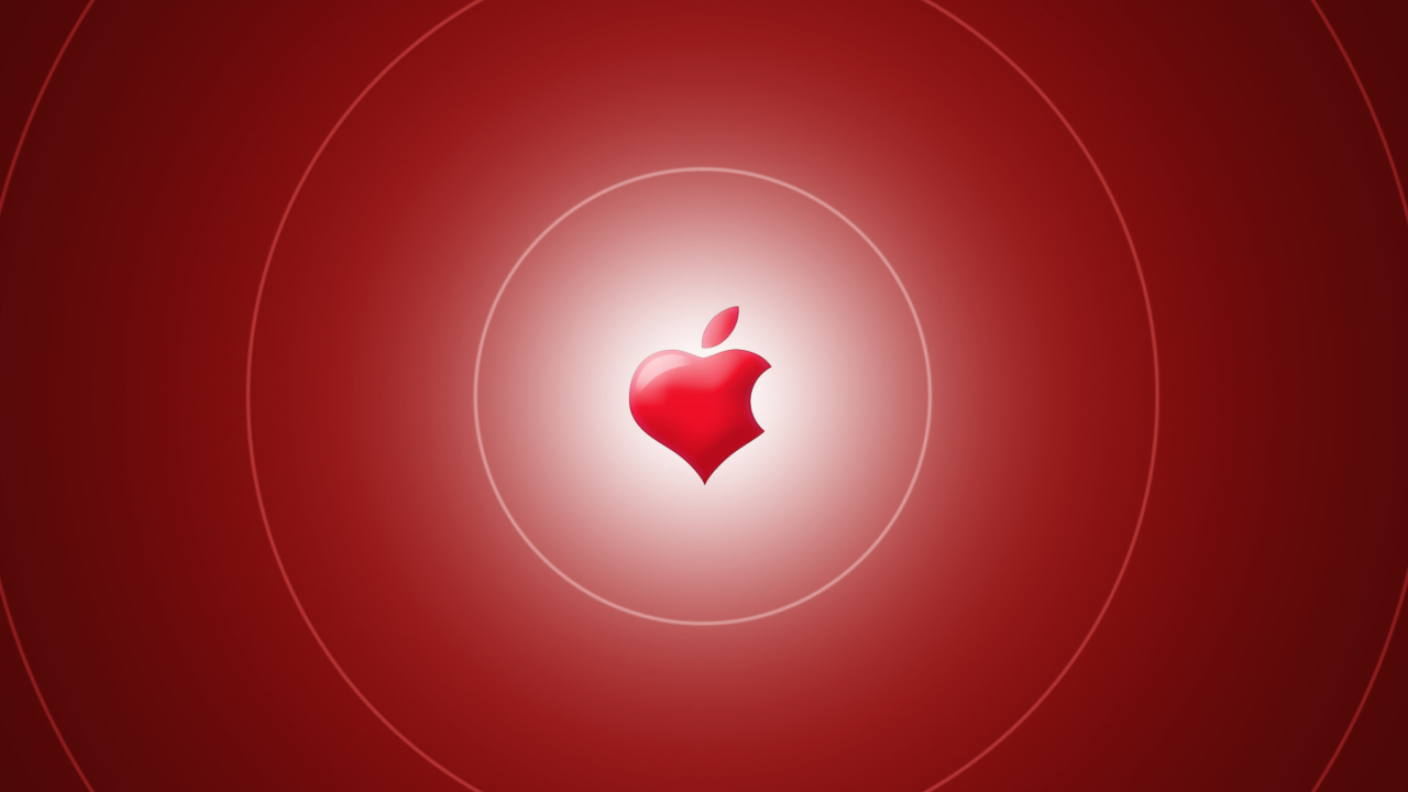 Red Apple wallpaper 1280x720