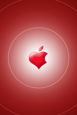 Red Apple wallpaper 320x480
