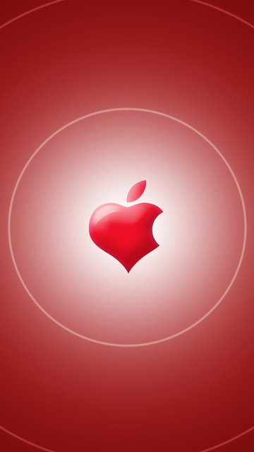 Das Red Apple Wallpaper 360x640