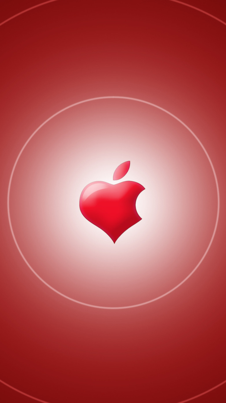 Red Apple wallpaper 750x1334