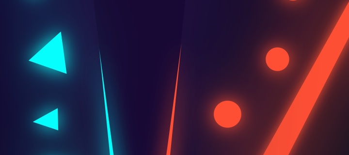 Screenshot №1 pro téma Blue Red Neon 720x320