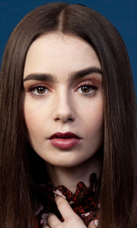Lily Collins wallpaper 480x800