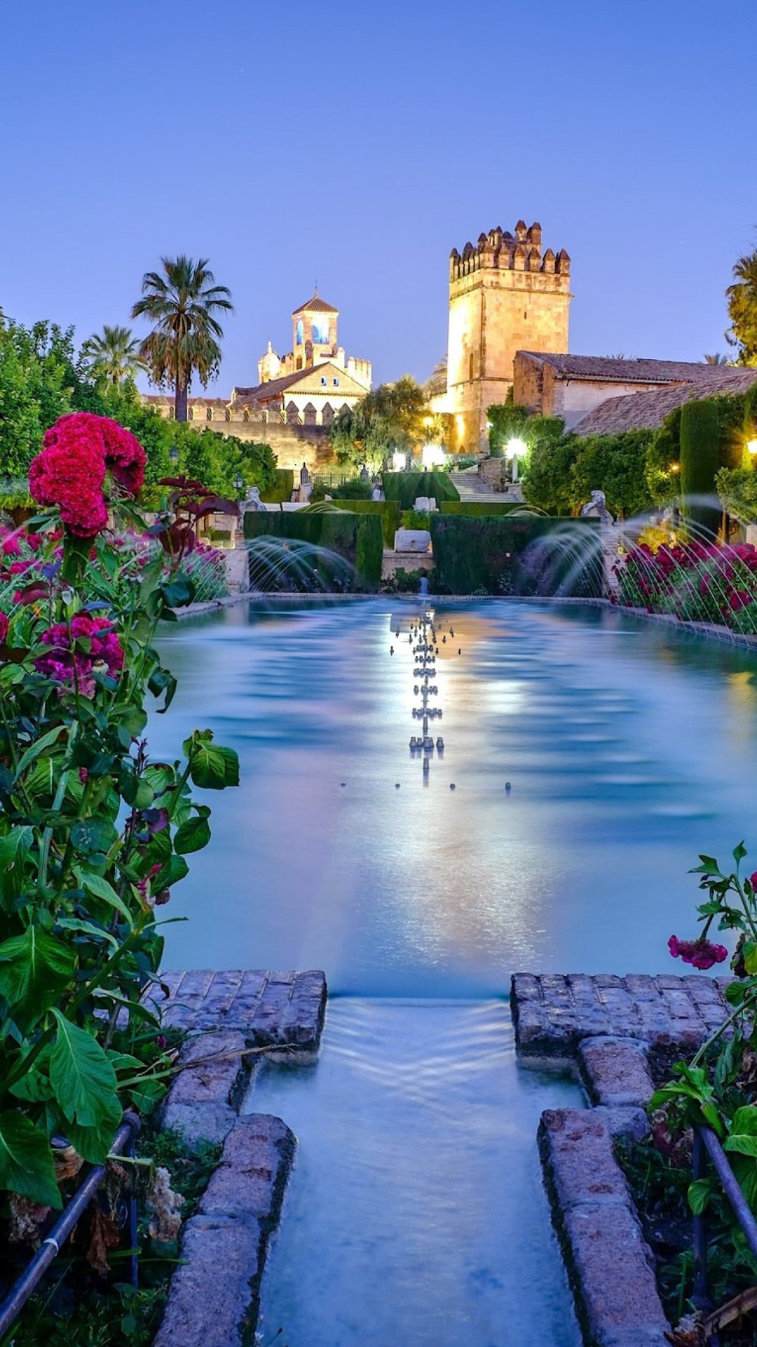 Palace in Cordoba, Andalusia, Spain wallpaper 1080x1920