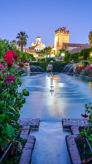 Обои Palace in Cordoba, Andalusia, Spain 360x640