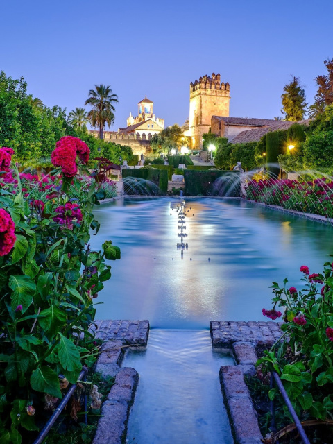 Sfondi Palace in Cordoba, Andalusia, Spain 480x640
