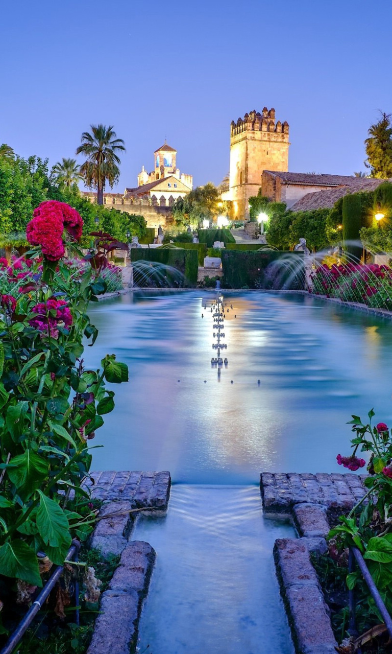 Sfondi Palace in Cordoba, Andalusia, Spain 768x1280