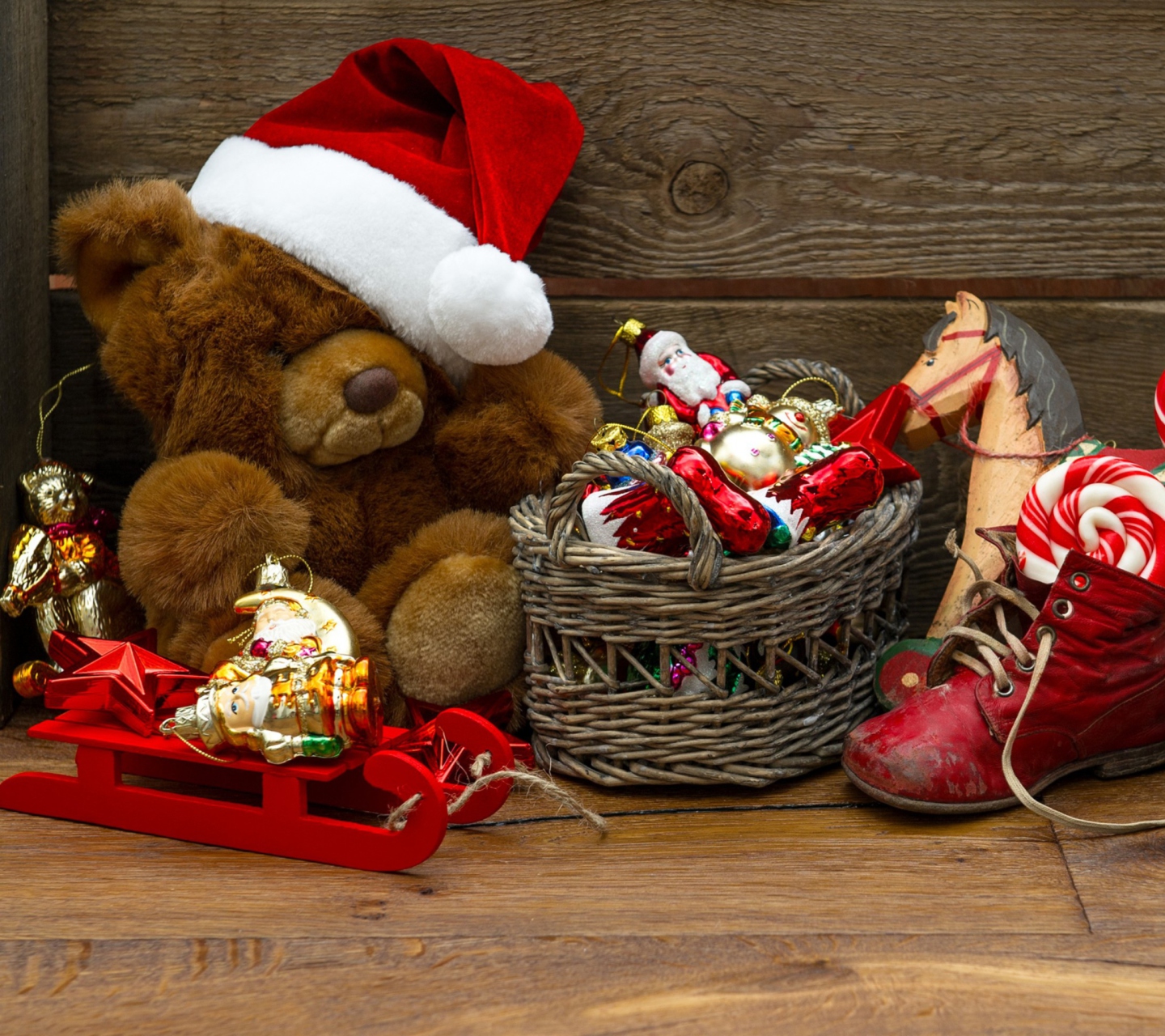 Sfondi Christmas Teddy 1440x1280
