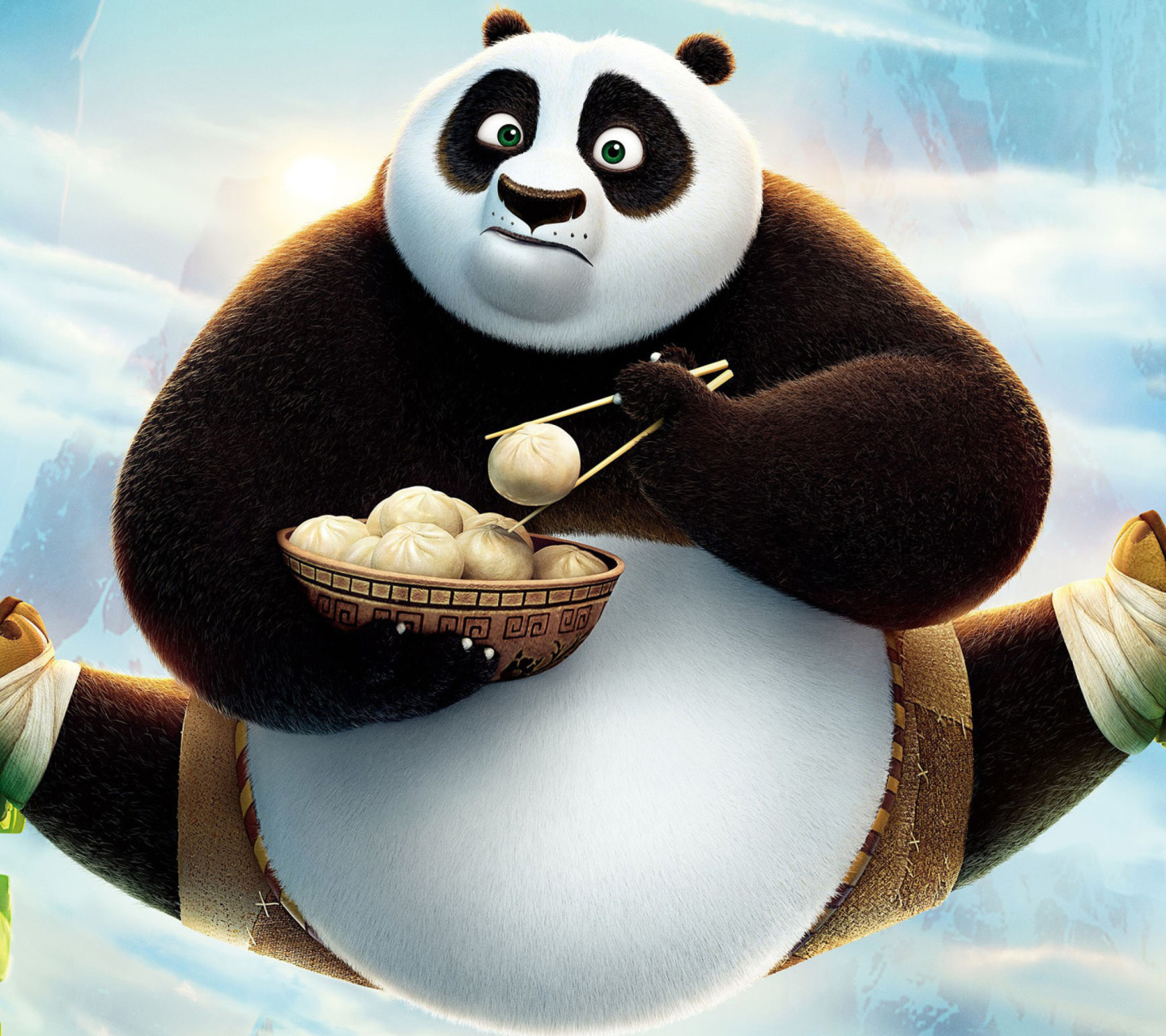 Обои Kung Fu Panda 3 HD 1440x1280