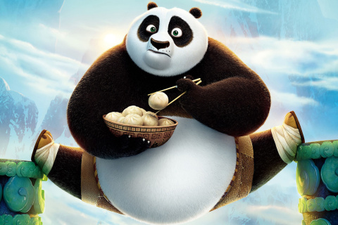 Обои Kung Fu Panda 3 HD 480x320