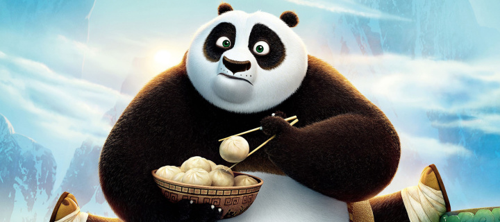 Обои Kung Fu Panda 3 HD 720x320