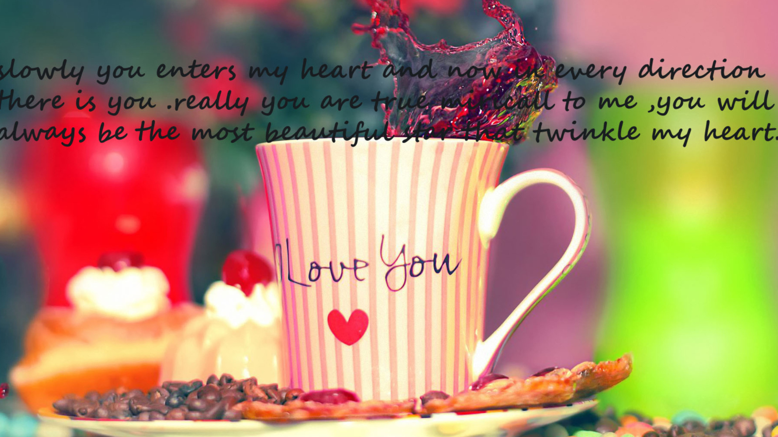 Das Love You Coffee Cup Wallpaper 1600x900