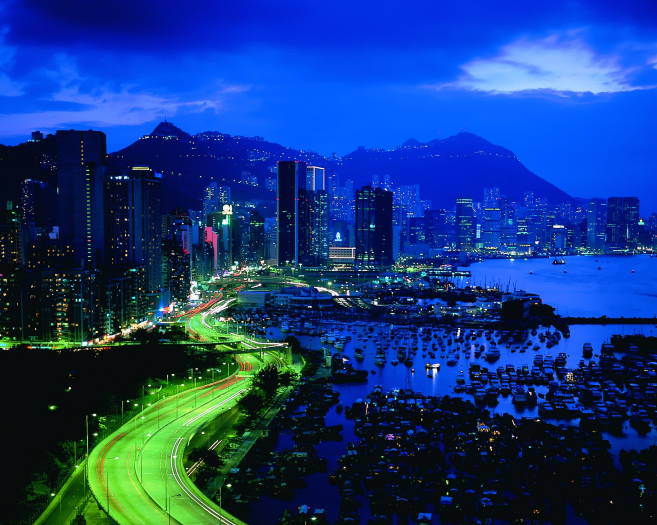 Sfondi China - Hong Kong Rush 1280x1024