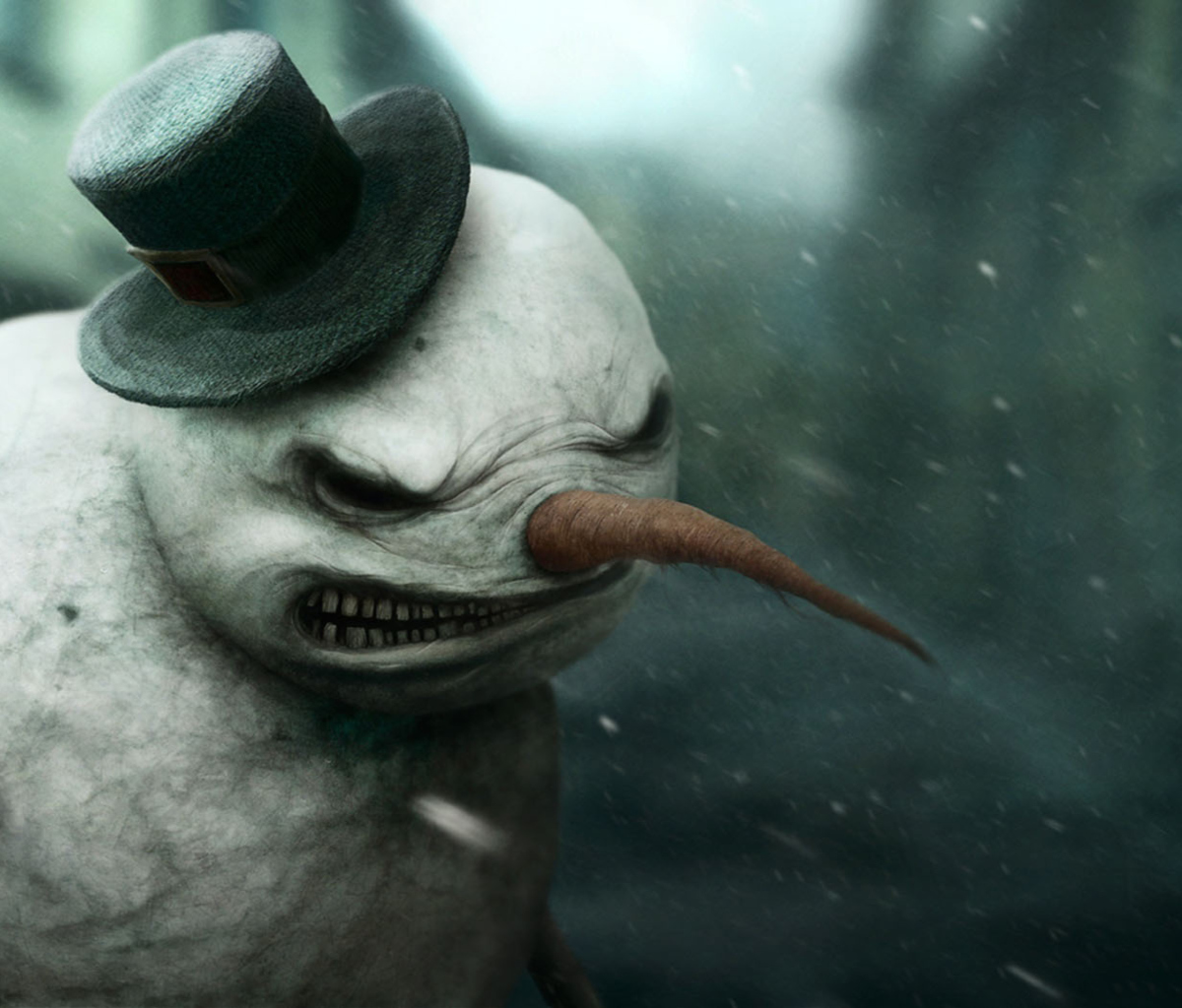 Fondo de pantalla Evil Snowman 1200x1024