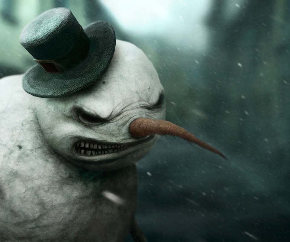 Fondo de pantalla Evil Snowman 960x800