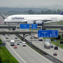Sfondi Lufthansa Airbus A380 In Frankfurt 128x128