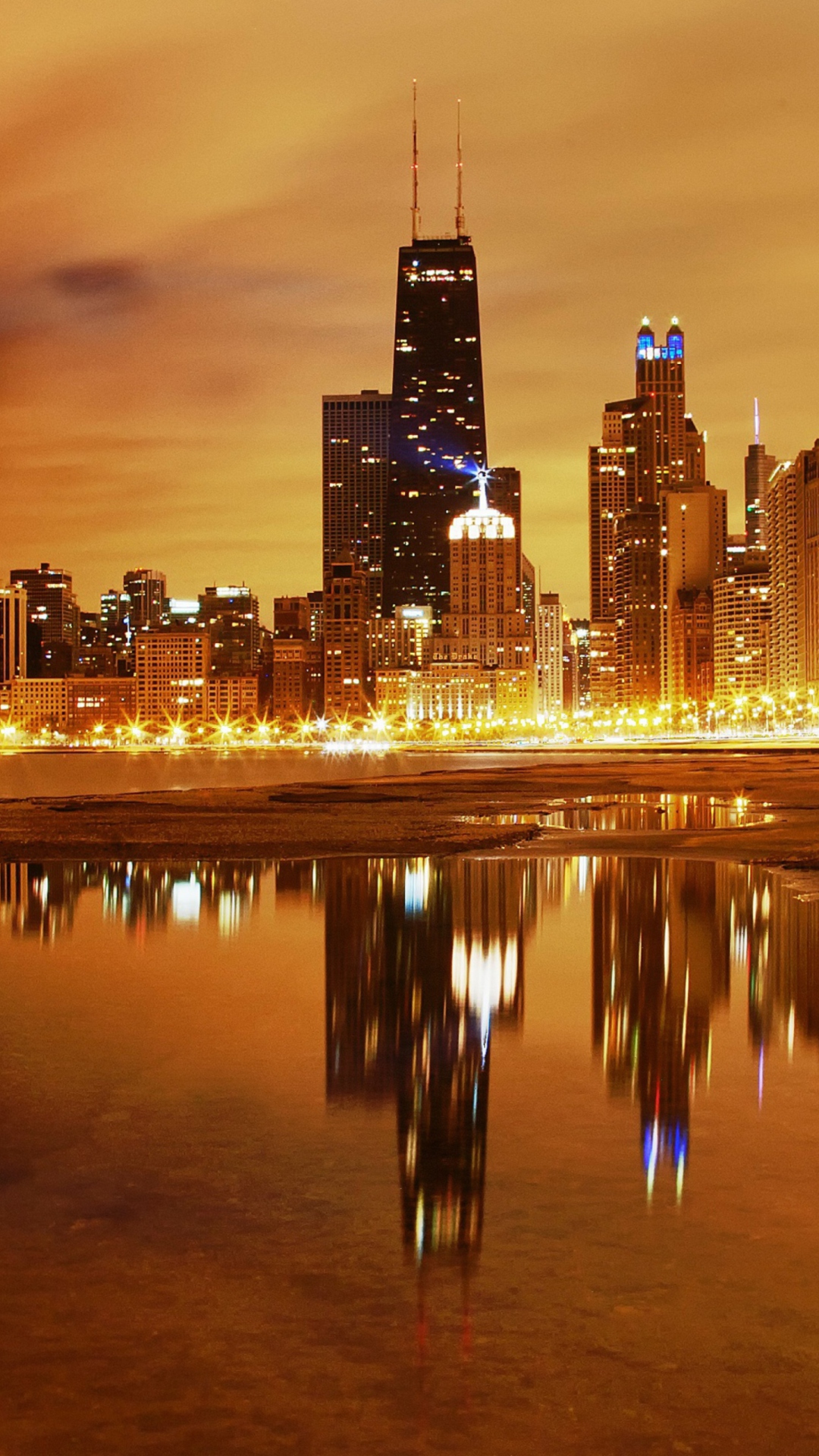 Fondo de pantalla Chicago Nights 1080x1920