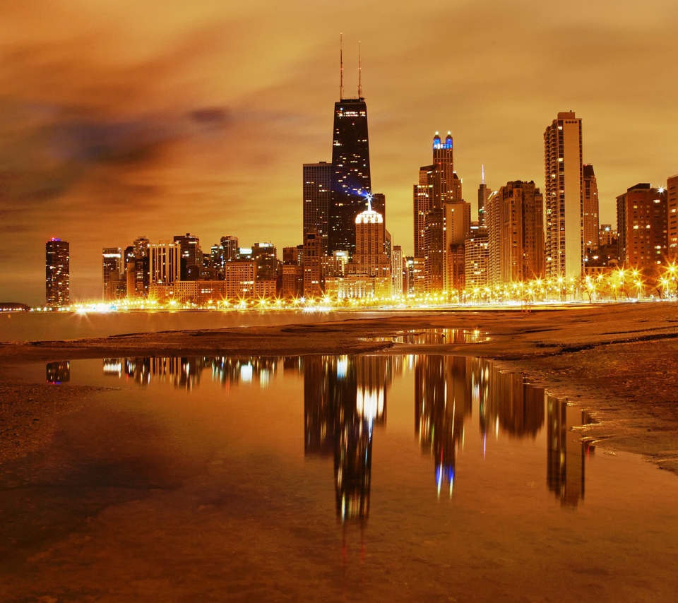 Chicago Nights wallpaper 960x854