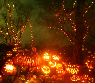 Halloween Pumpkins sfondi gratuiti per iPad mini 2