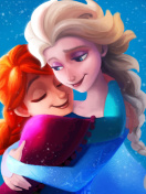 Обои Frozen Sisters Elsa and Anna 132x176