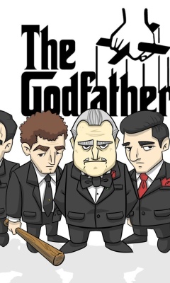 Das The Godfather Crime Film Wallpaper 240x400