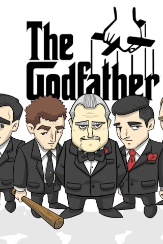 Das The Godfather Crime Film Wallpaper 320x480