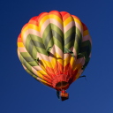 Das Big Colorful Air Balloon Wallpaper 128x128