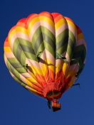 Fondo de pantalla Big Colorful Air Balloon 132x176