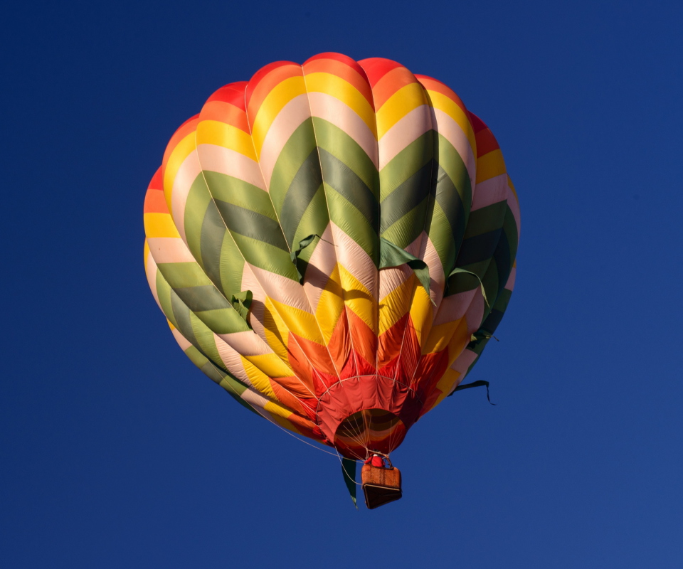 Big Colorful Air Balloon wallpaper 960x800