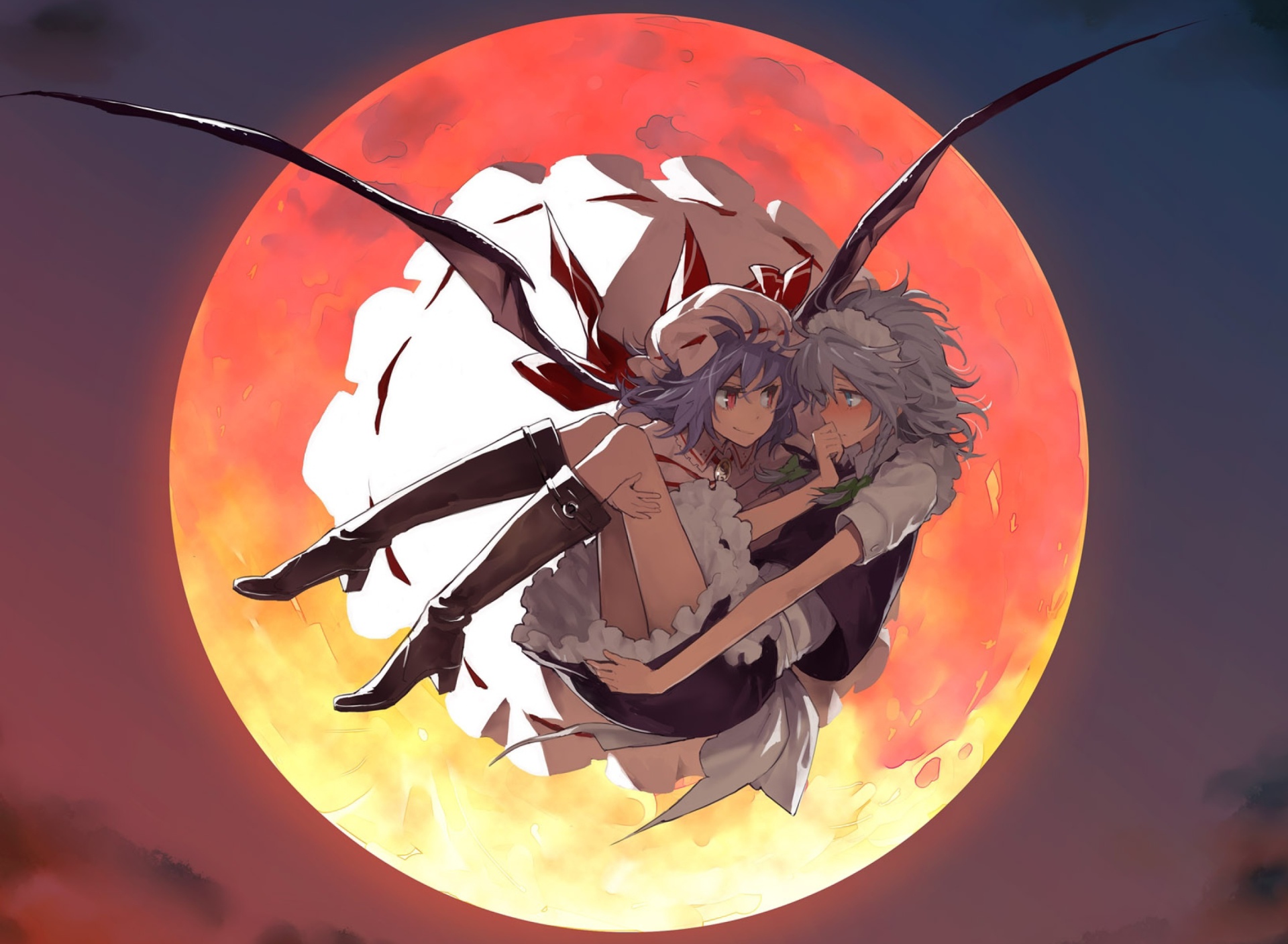 Screenshot №1 pro téma Sakuya and Remilia 1920x1408