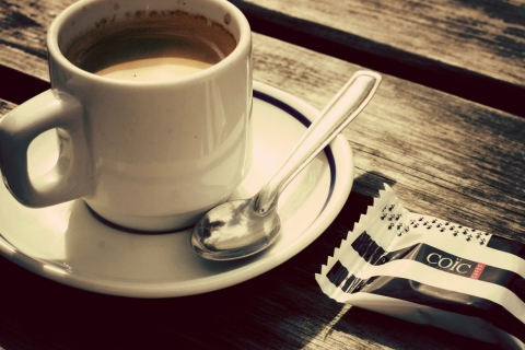 Fondo de pantalla Biscuit And Coffee Cup 480x320