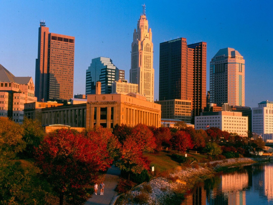 Das Columbus Skyline, Ohio, USA Wallpaper 1152x864