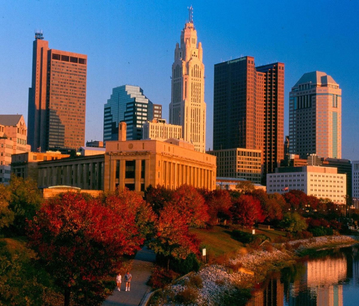 Das Columbus Skyline, Ohio, USA Wallpaper 1200x1024