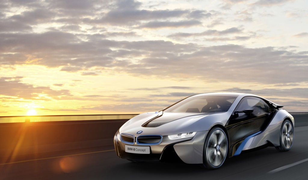 BMW i8 Concept wallpaper 1024x600