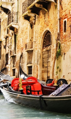 Venice Gondola, Italy wallpaper 240x400