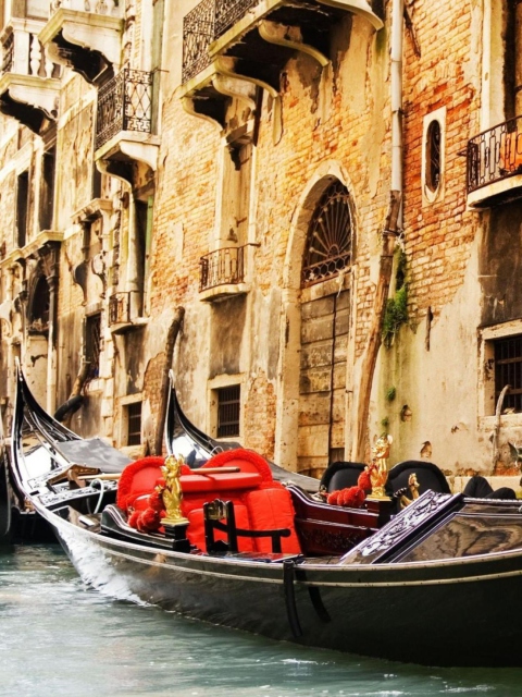 Venice Gondola, Italy wallpaper 480x640