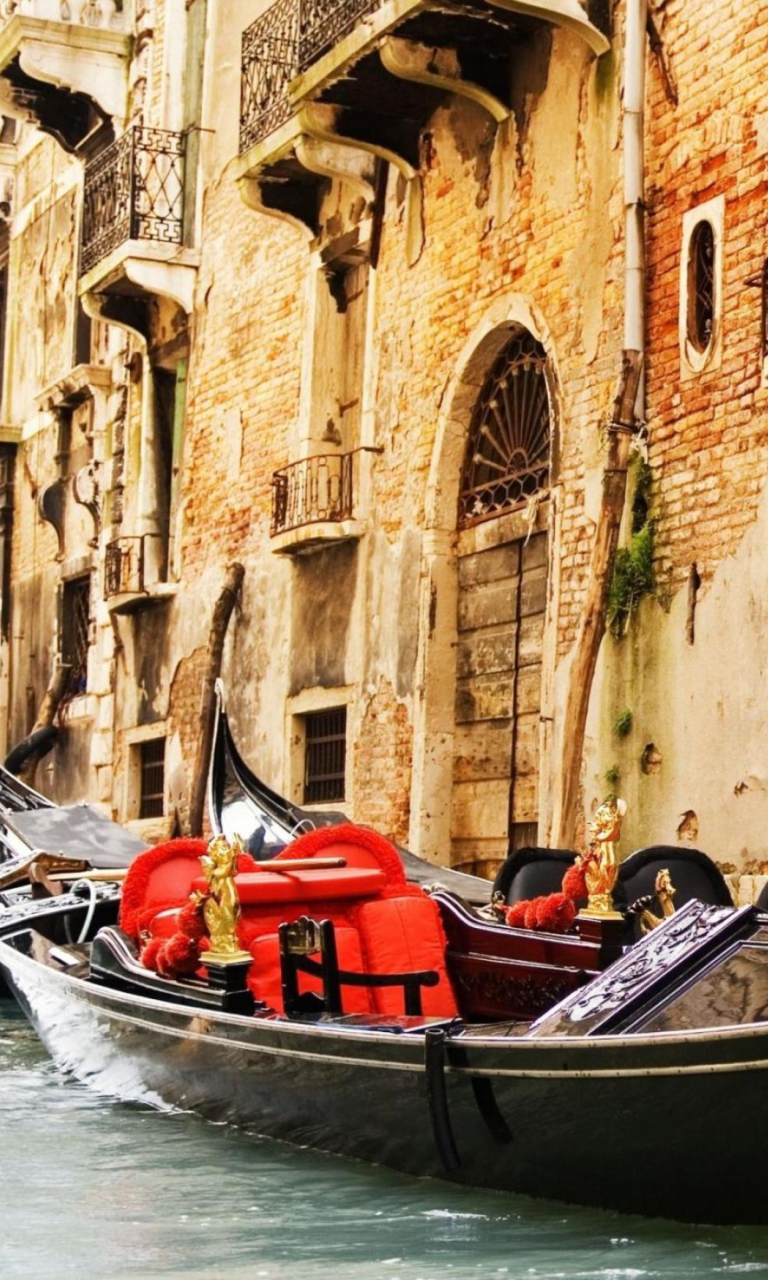 Das Venice Gondola, Italy Wallpaper 768x1280