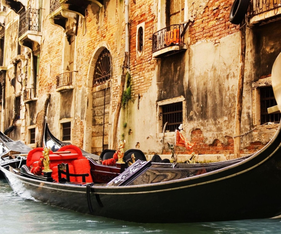 Das Venice Gondola, Italy Wallpaper 960x800