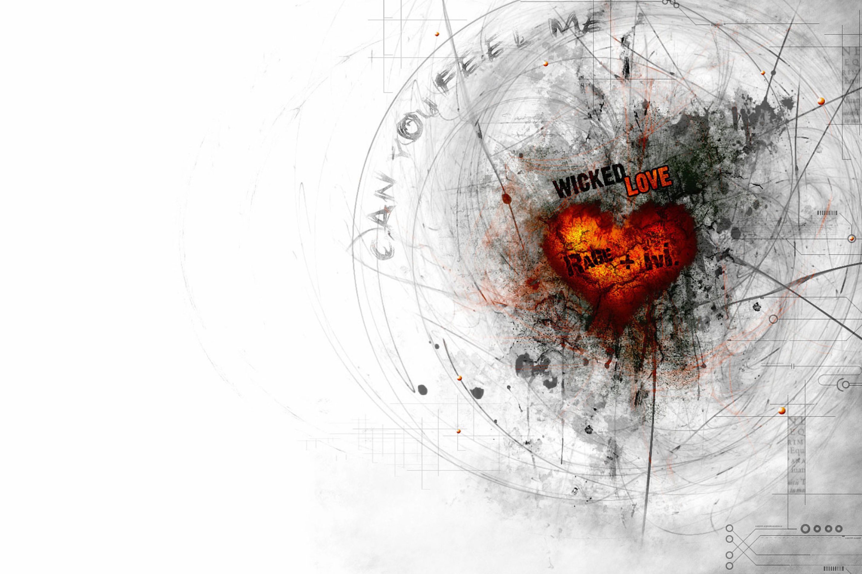 Das Heart Abstract Wallpaper 2880x1920