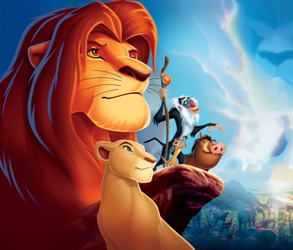 Lion King Cartoon wallpaper 1200x1024