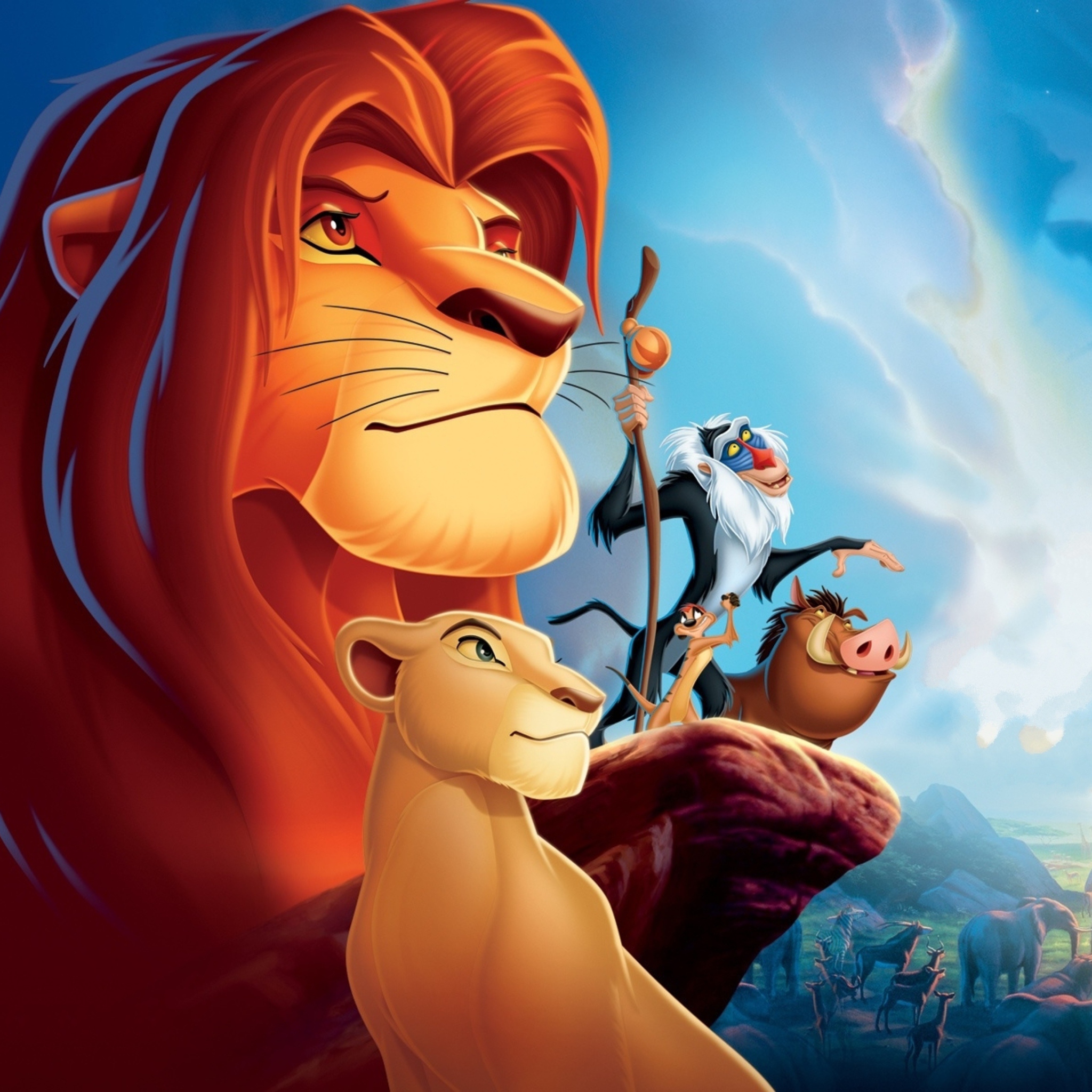 Обои Lion King Cartoon 2048x2048