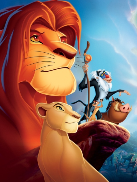 Das Lion King Cartoon Wallpaper 480x640