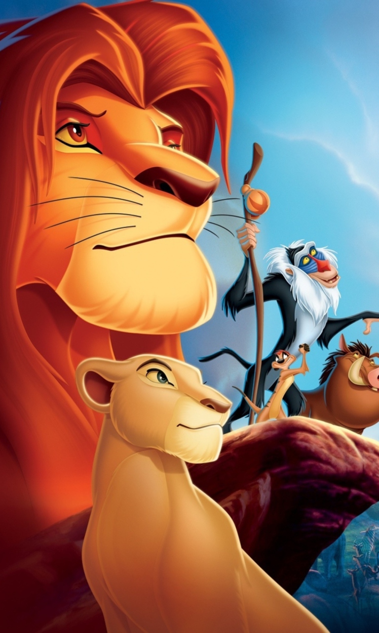 Fondo de pantalla Lion King Cartoon 768x1280