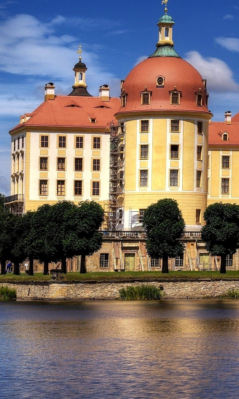 Das Moritzburg Castle in Saxony Wallpaper 768x1280