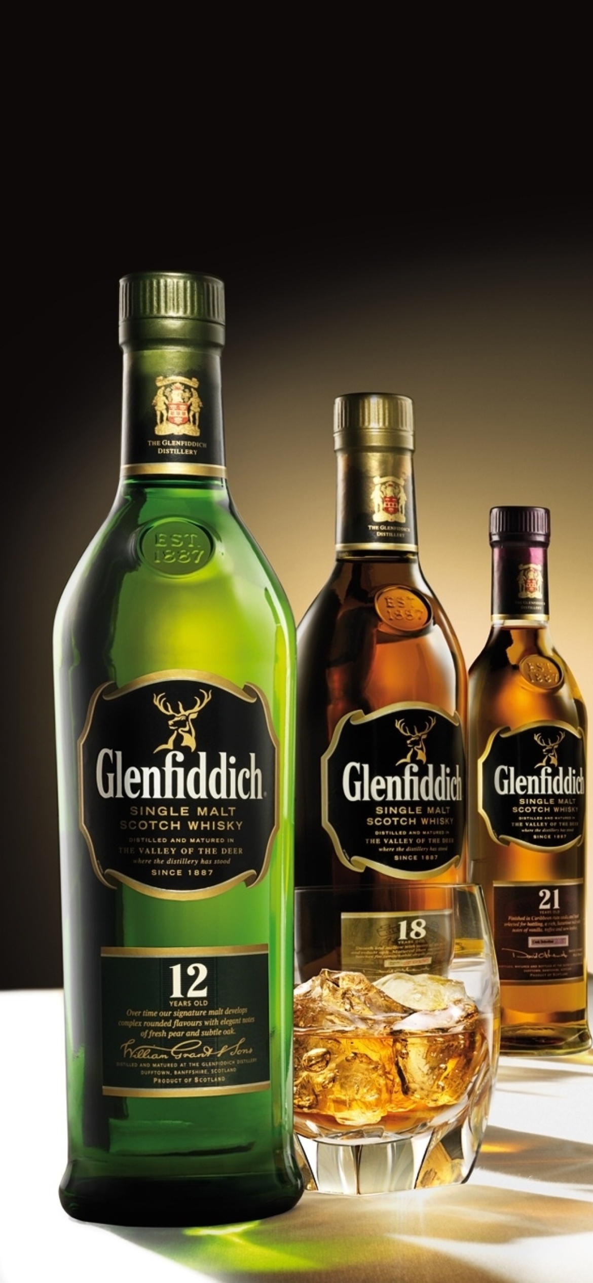 Glenfiddich special reserve 12 yo single malt scotch whiskey wallpaper 1170x2532