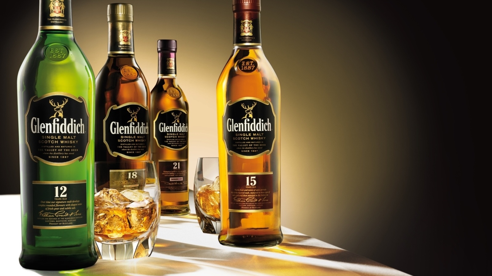 Screenshot №1 pro téma Glenfiddich special reserve 12 yo single malt scotch whiskey 1600x900