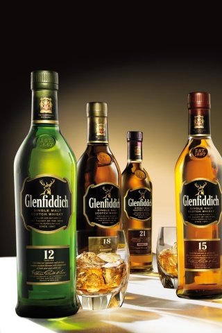 Glenfiddich special reserve 12 yo single malt scotch whiskey wallpaper 320x480