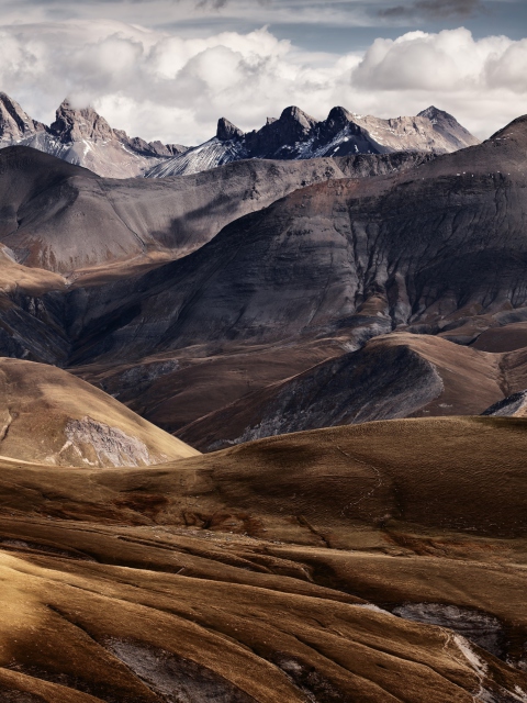 French Mountains wallpaper 480x640