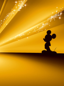 Sfondi Mickey Mouse Disney Gold Wallpaper 132x176