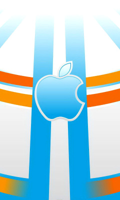 Fondo de pantalla Apple Emblem 240x400